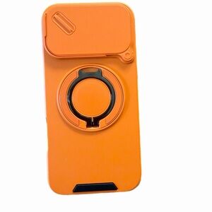 Orange Phone Case with Ring Holder IPhone 17 Pro Max